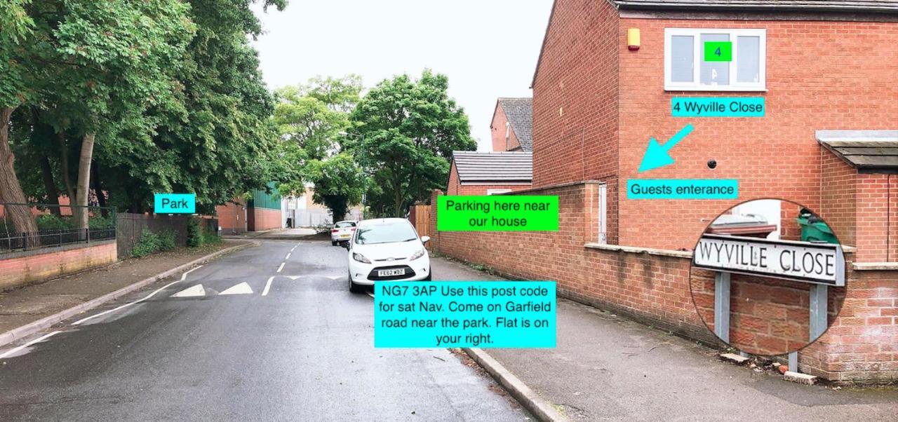 Flat 1 - Entire Modern Studio With En-Suite And Free Parking Close To Qmc, City Centre & Notts Uni Nottingham Exterior foto